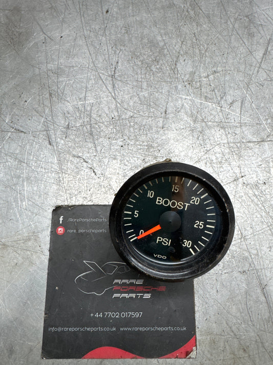 Porsche 52mm Turbo boost pressure gauge PSI VDO used