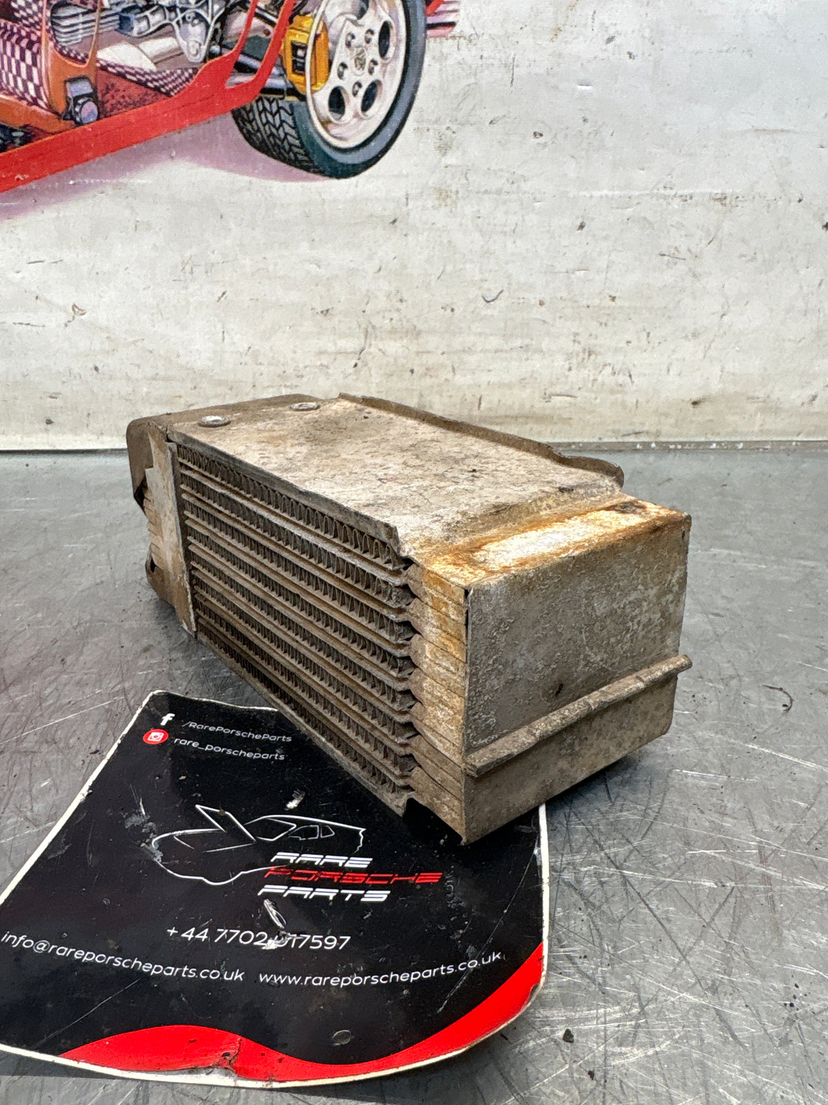 Porsche 914 oil cooler, used 021117021B