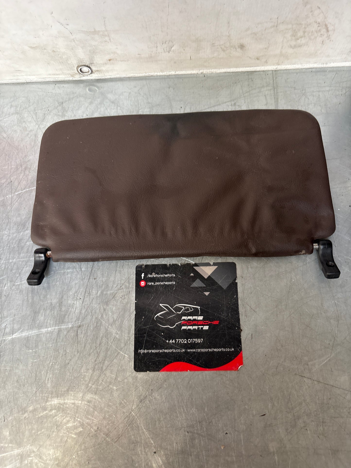 Porsche 928 L+R rear sunvisor, brown, used 92873103504