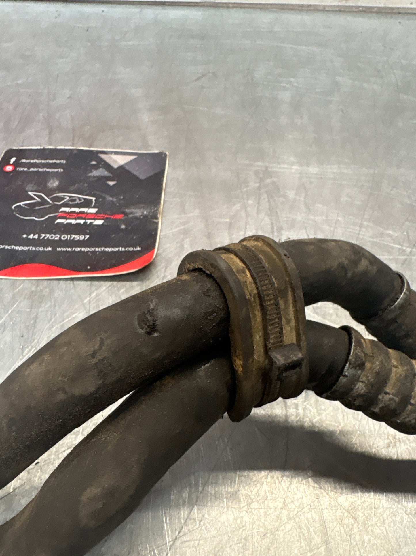 Porsche 944S2 / 968 engine oil cooler pipes, used 94420701104