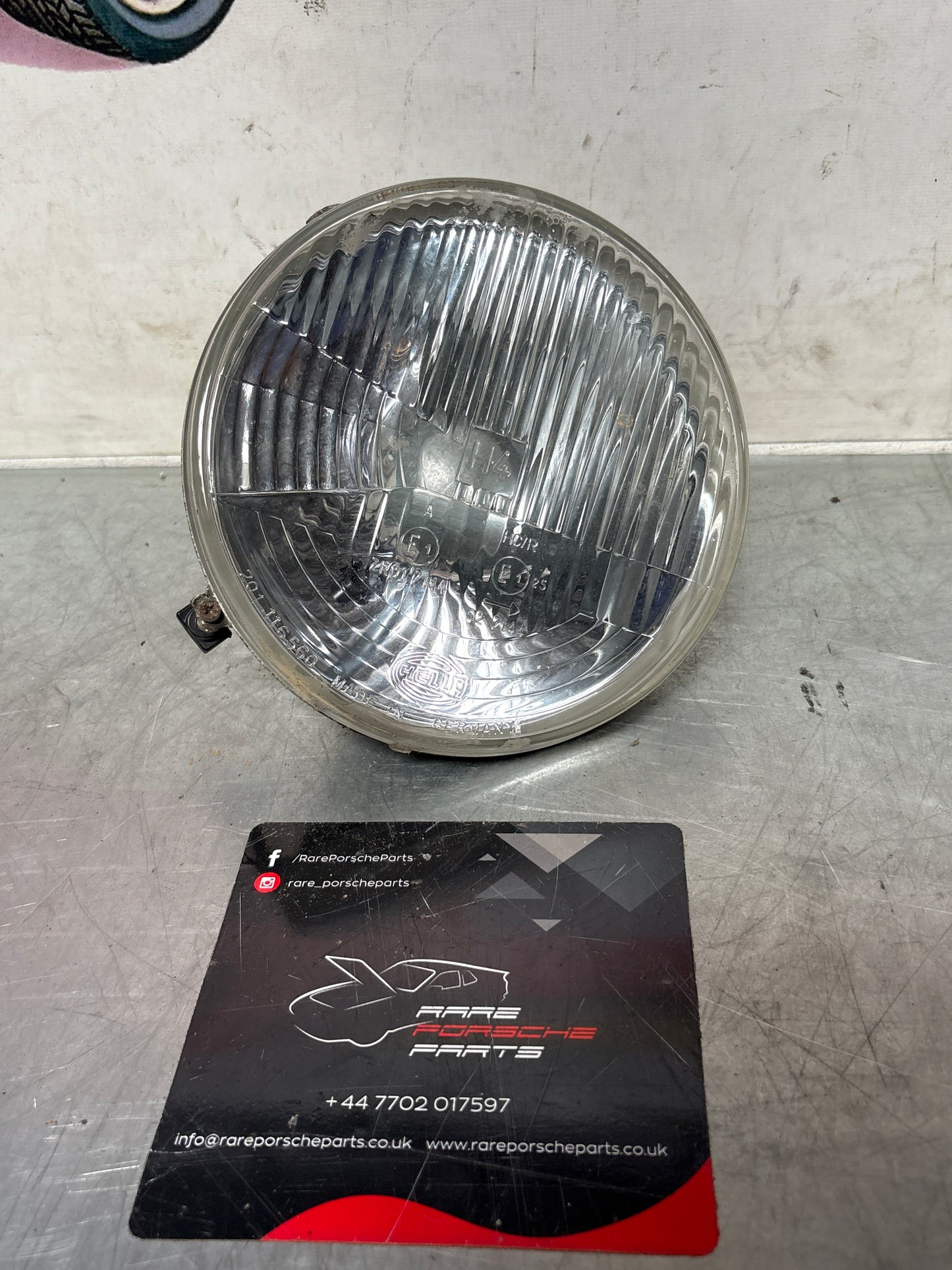 Porsche 924 / 944 Hella H4 headlight, used 477941771 / 201116560 / 1L800306069