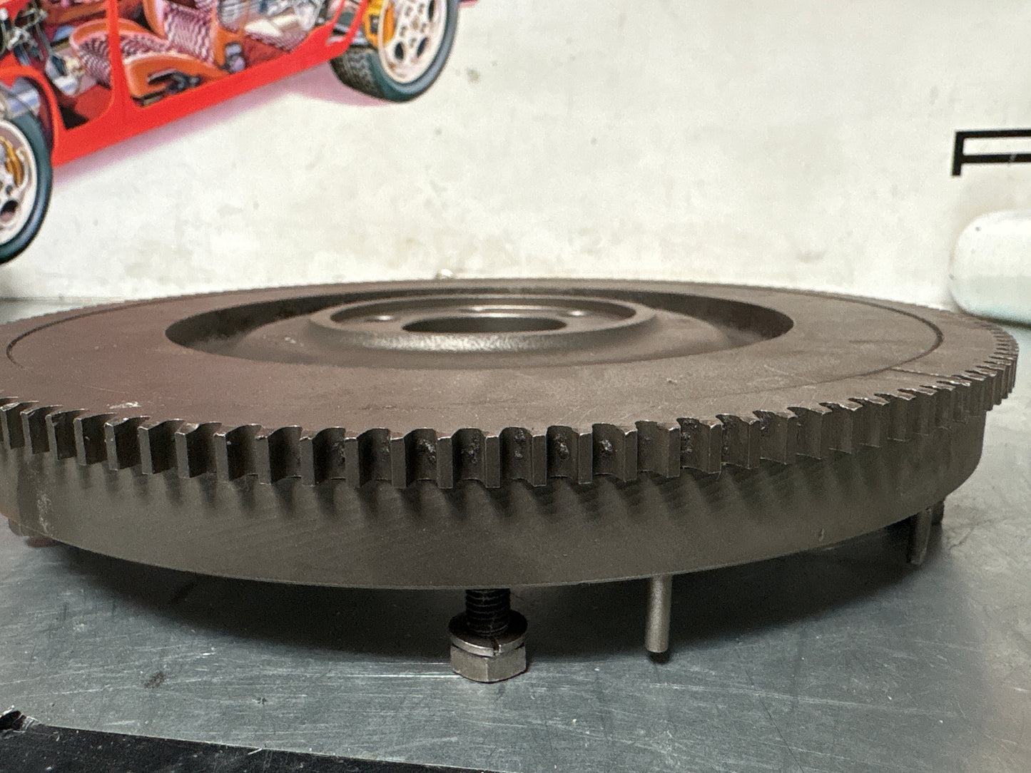 Porsche 924 Flywheel with starter ring 046105271 refurbished