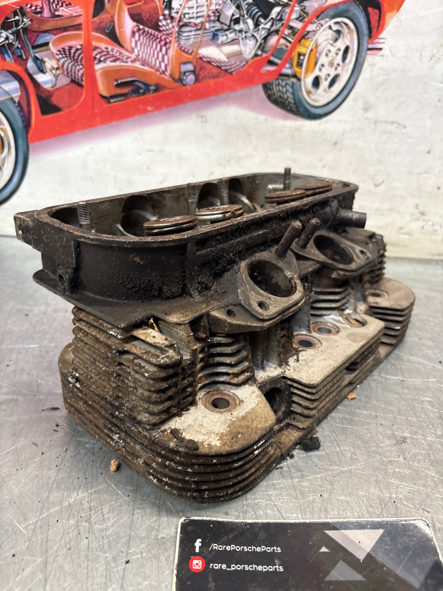 Porsche 914, cylinder head, right side, used 021101371Q