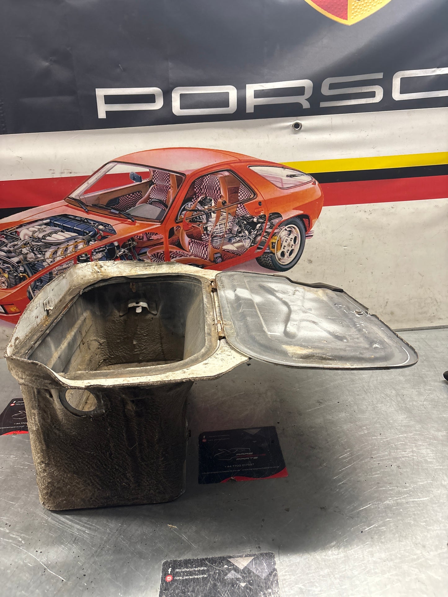 Porsche 928 Battery tray cut, 92850180502 used