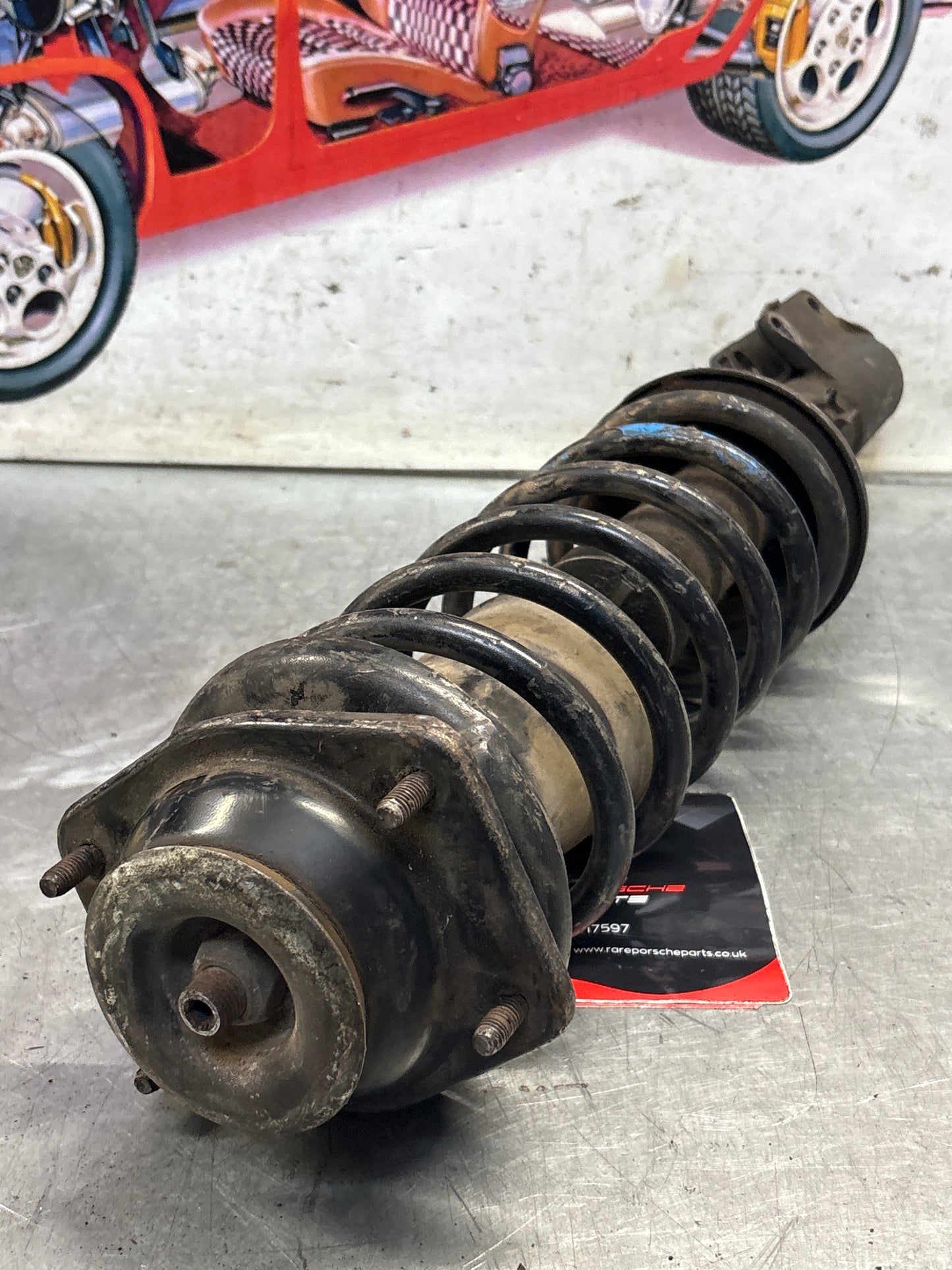 Porsche 924 Turbo / early 944 front shock absorber, used 94434303103211