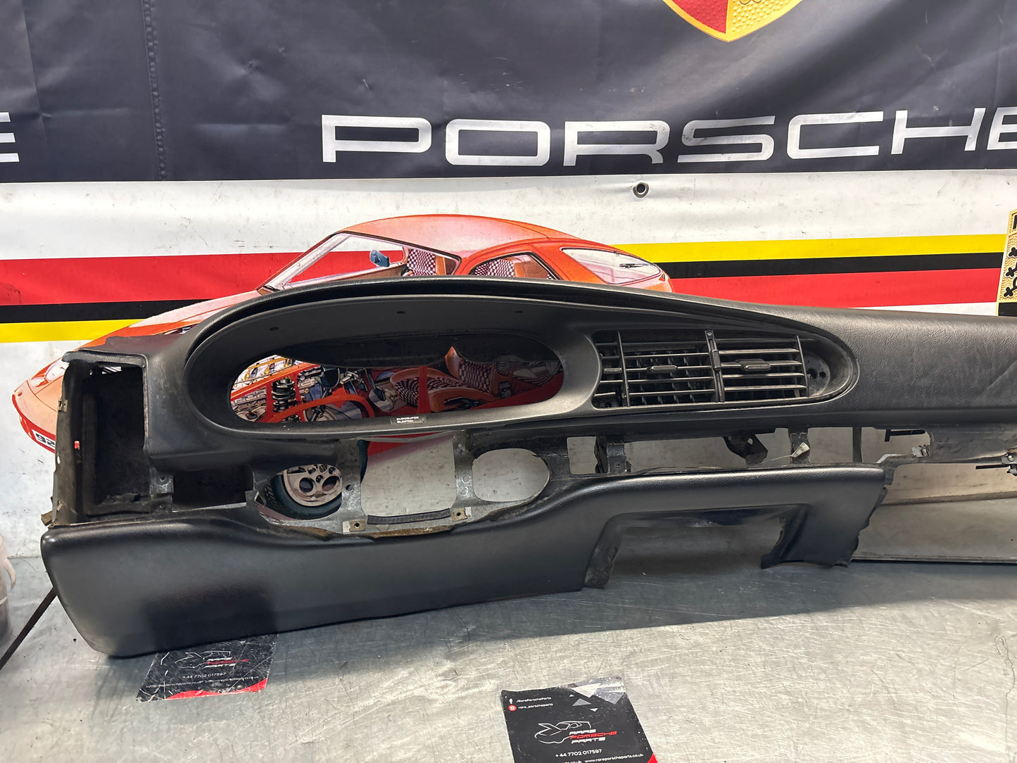 Porsche 944 dashboard for LHD car, black, nice condition