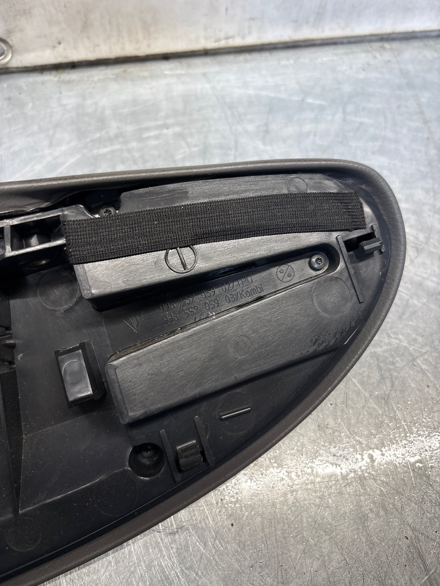 Porsche 911 996 dasboard cluster trim, used, grey 99655205902