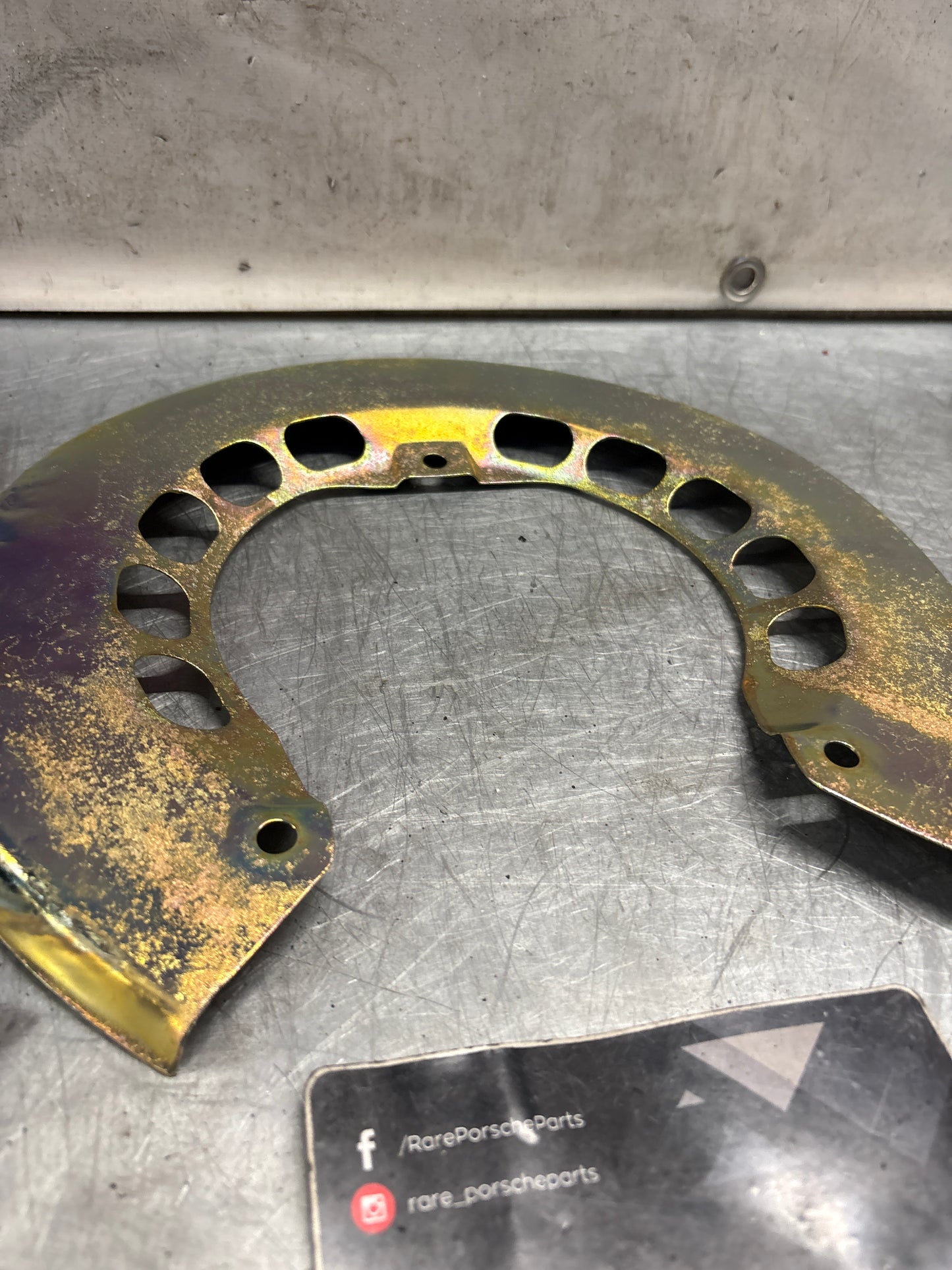 Porsche 911 brake protective plate, refurbished, 91135280120