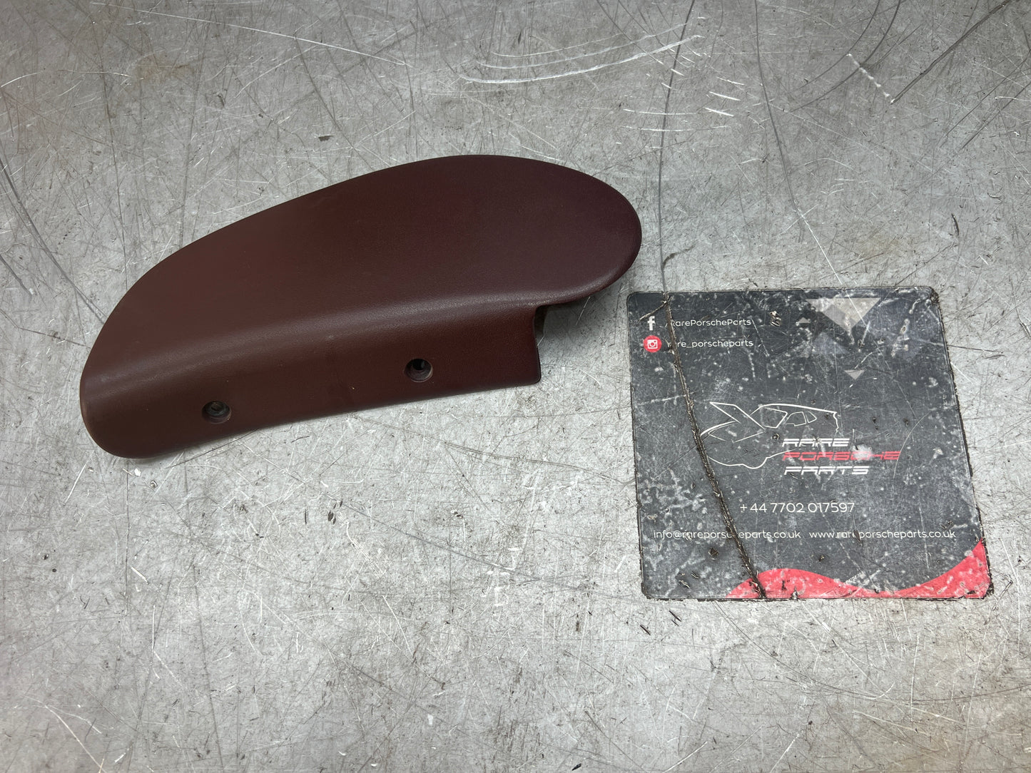 Porsche 928 / 944 seat hinge cover burgundy used 92852114802