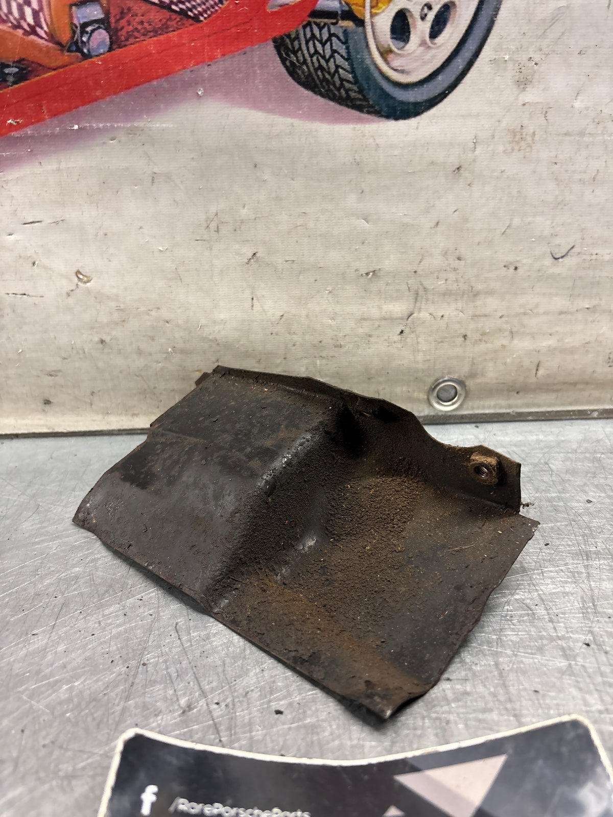 Porsche 914 air duct plate, used 022119362