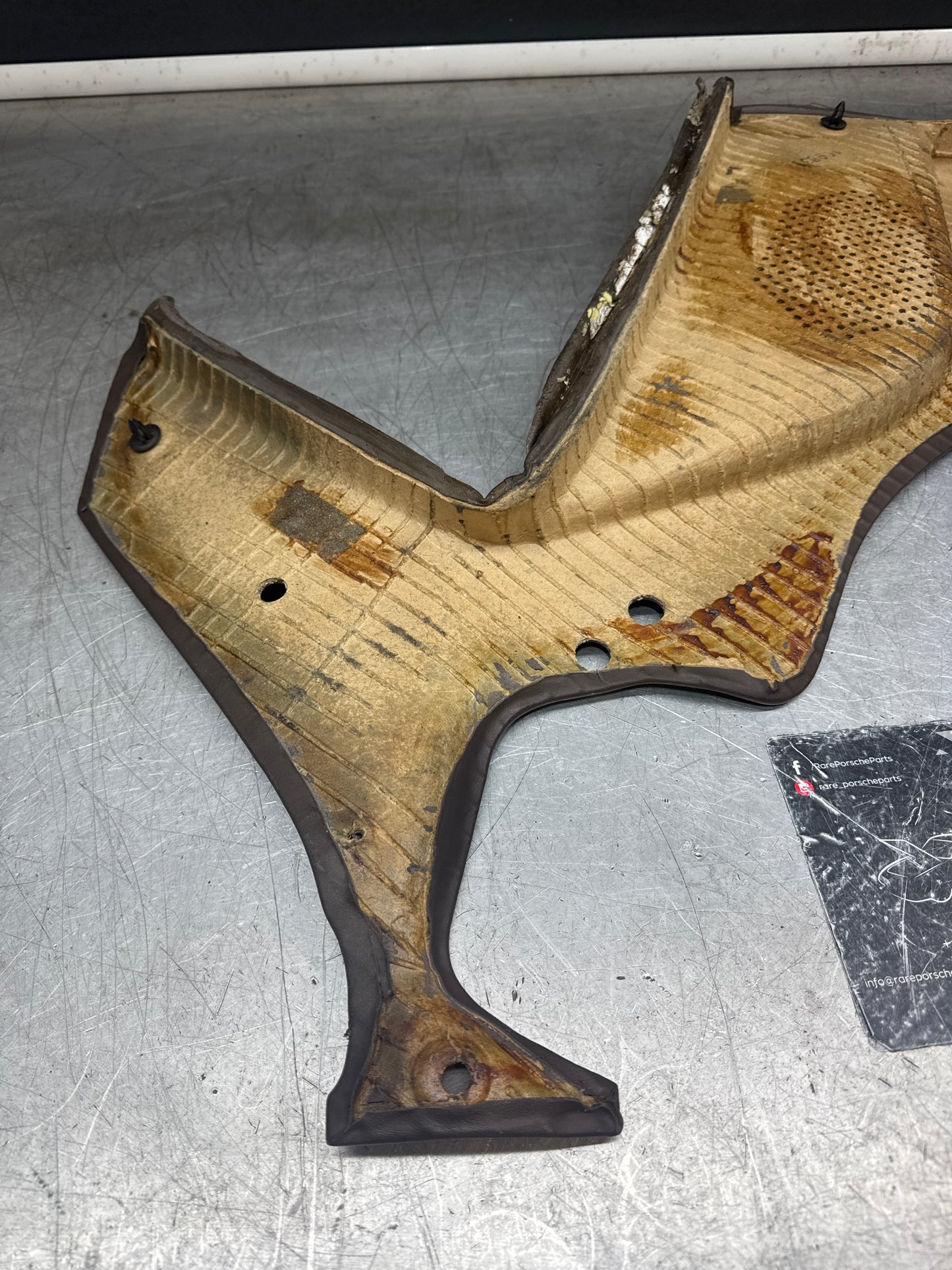Porsche 944 924 brown rear interior C Post trims/cards. Quarter panel trim used 94455502101 94455502201