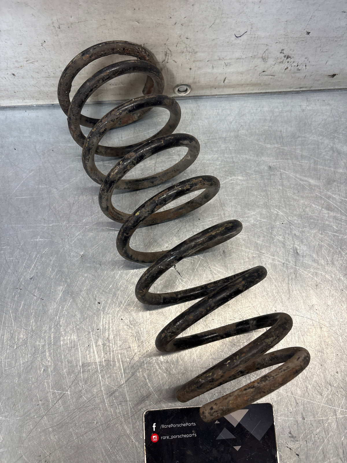 Porsche 924 / 944 M030 Sport red coil spring, used 477411105R954
