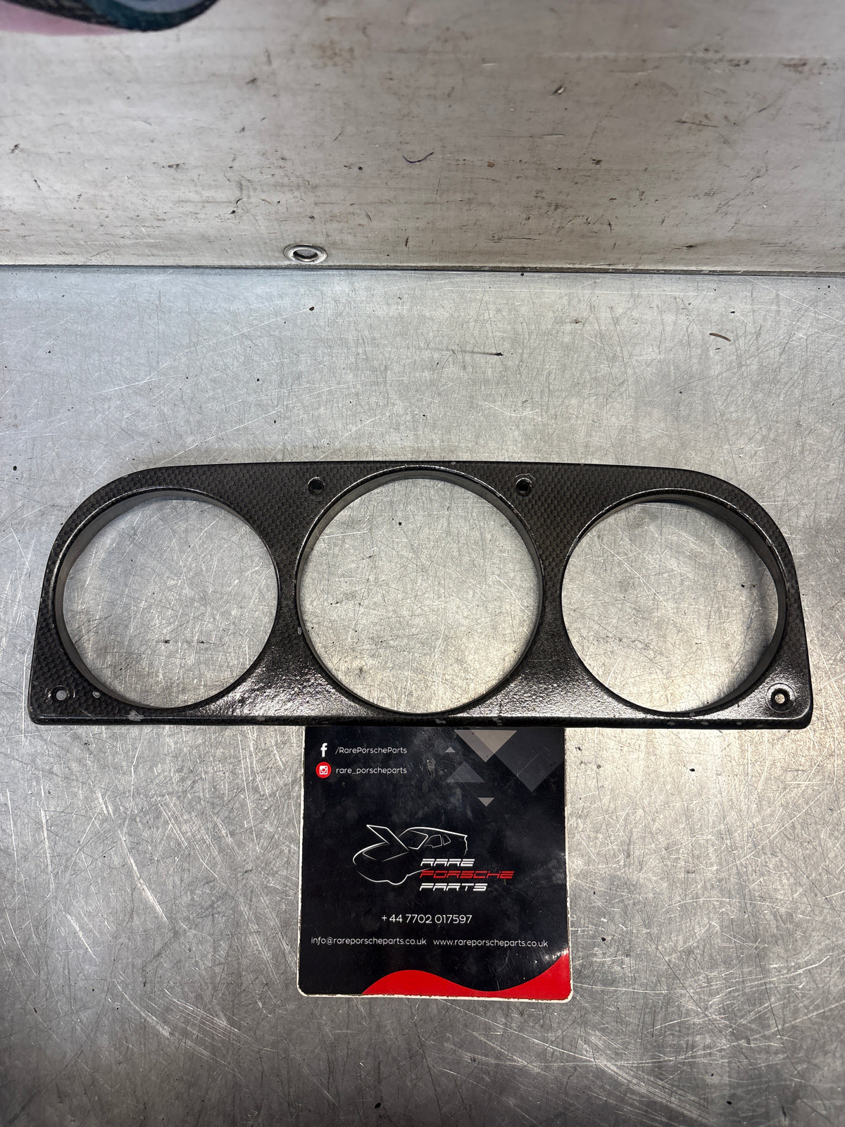 Porsche 914 gauge mounting bezel, used 91455220210