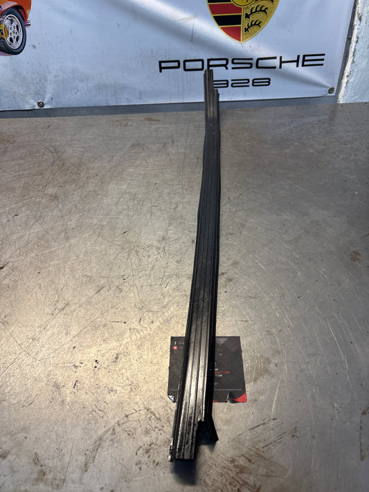 Porsche early 924/944 left sill trim, used 477853657A