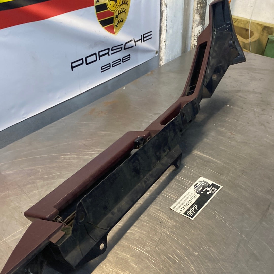 Porsche 928 Burgundy door arm rest, left near side 928555901507LD used