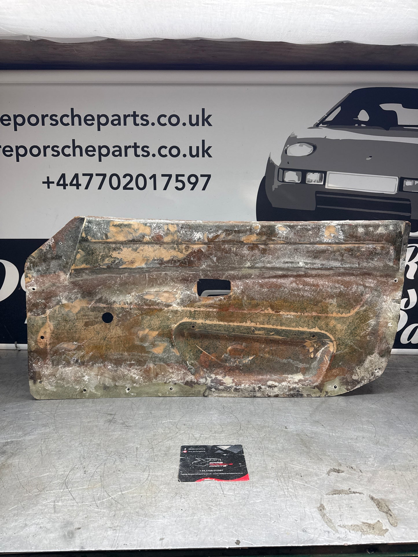 Porsche 924/ Early 944 Bare door card. Fibreglass repaired. 477867012