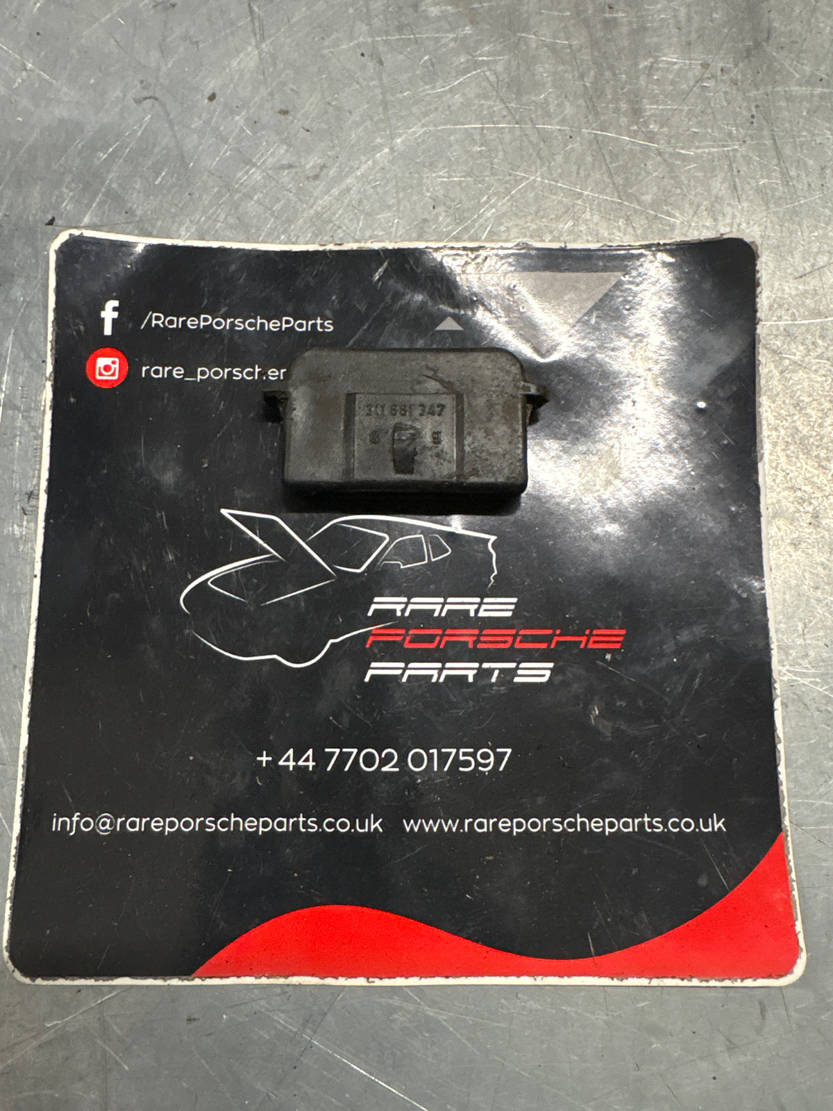 Porsche 914 seat rail end plug, used 311881347