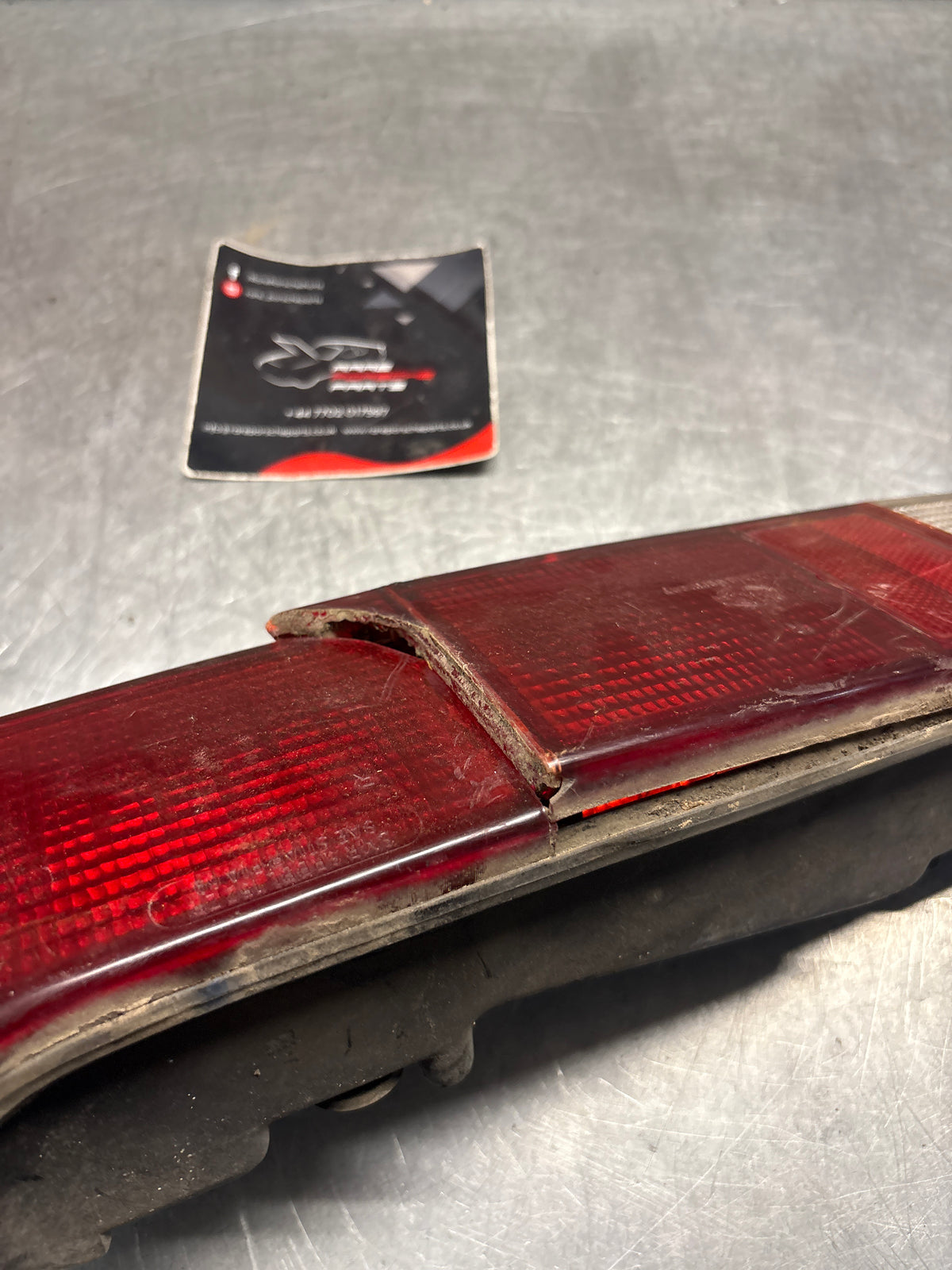 Porsche 914 right rear tail light, for spares or repair 91463140414