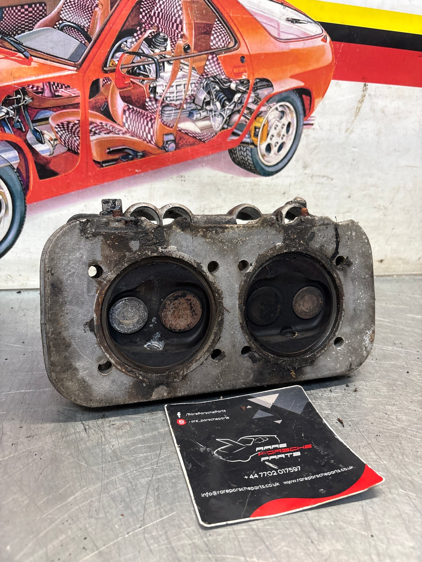 Porsche 914, cylinder head, right side, used 021101371J