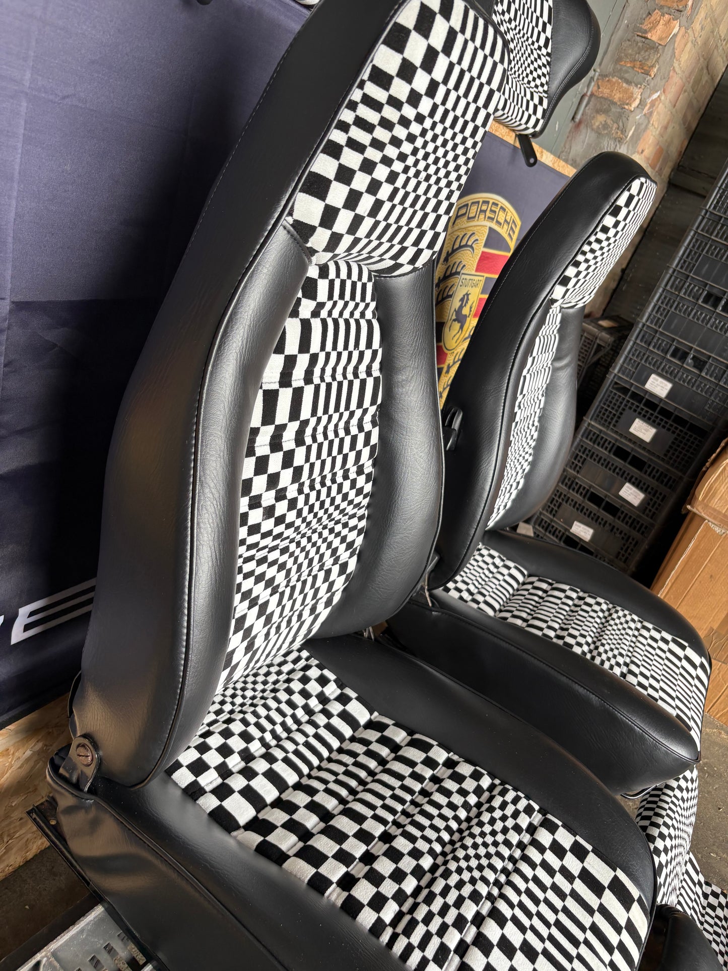 Porsche 924 944 set of seats, Pascha, refurbished, front and rear seats