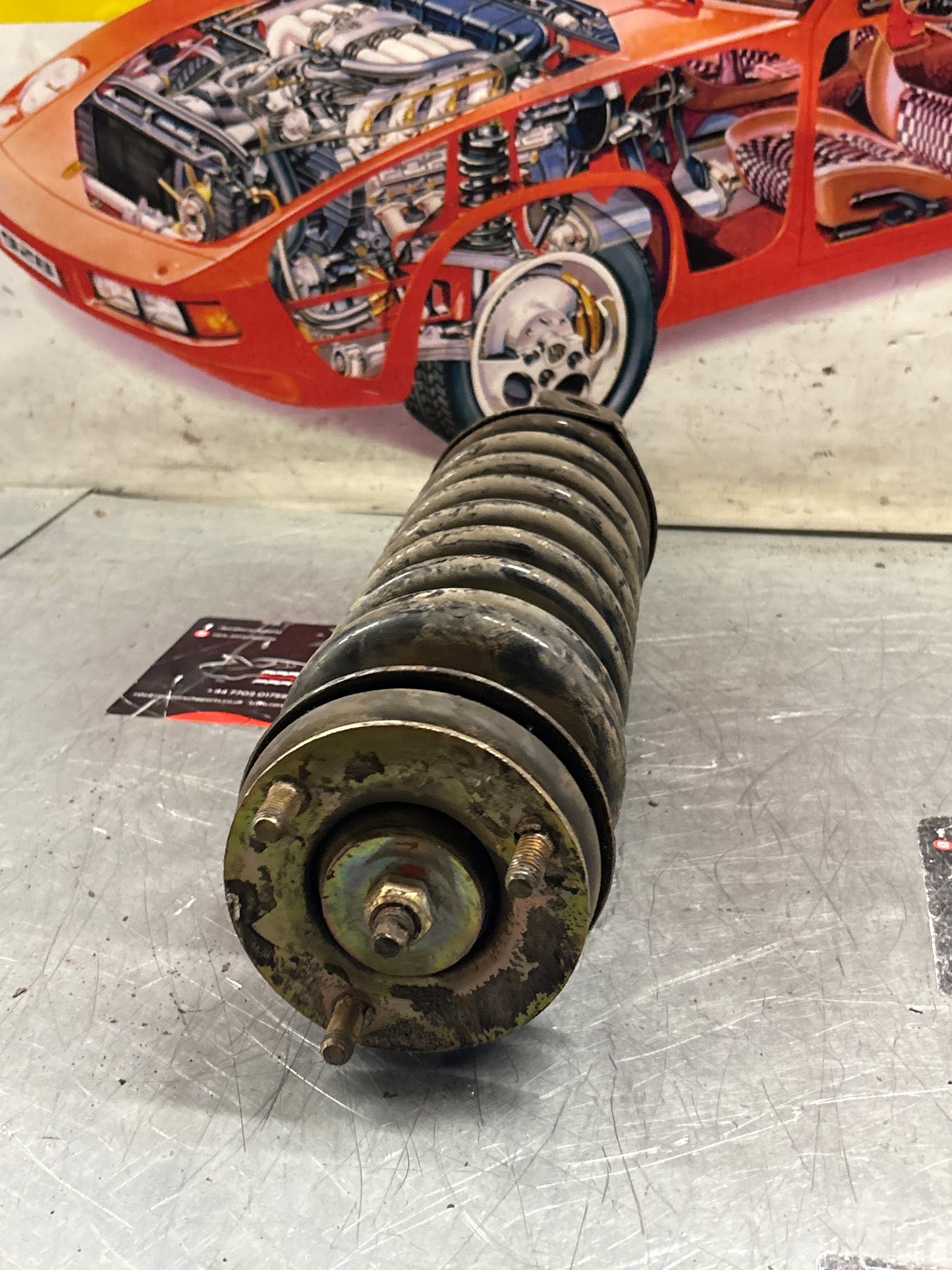 Porsche 928 rear shock absorber, used 92833305116