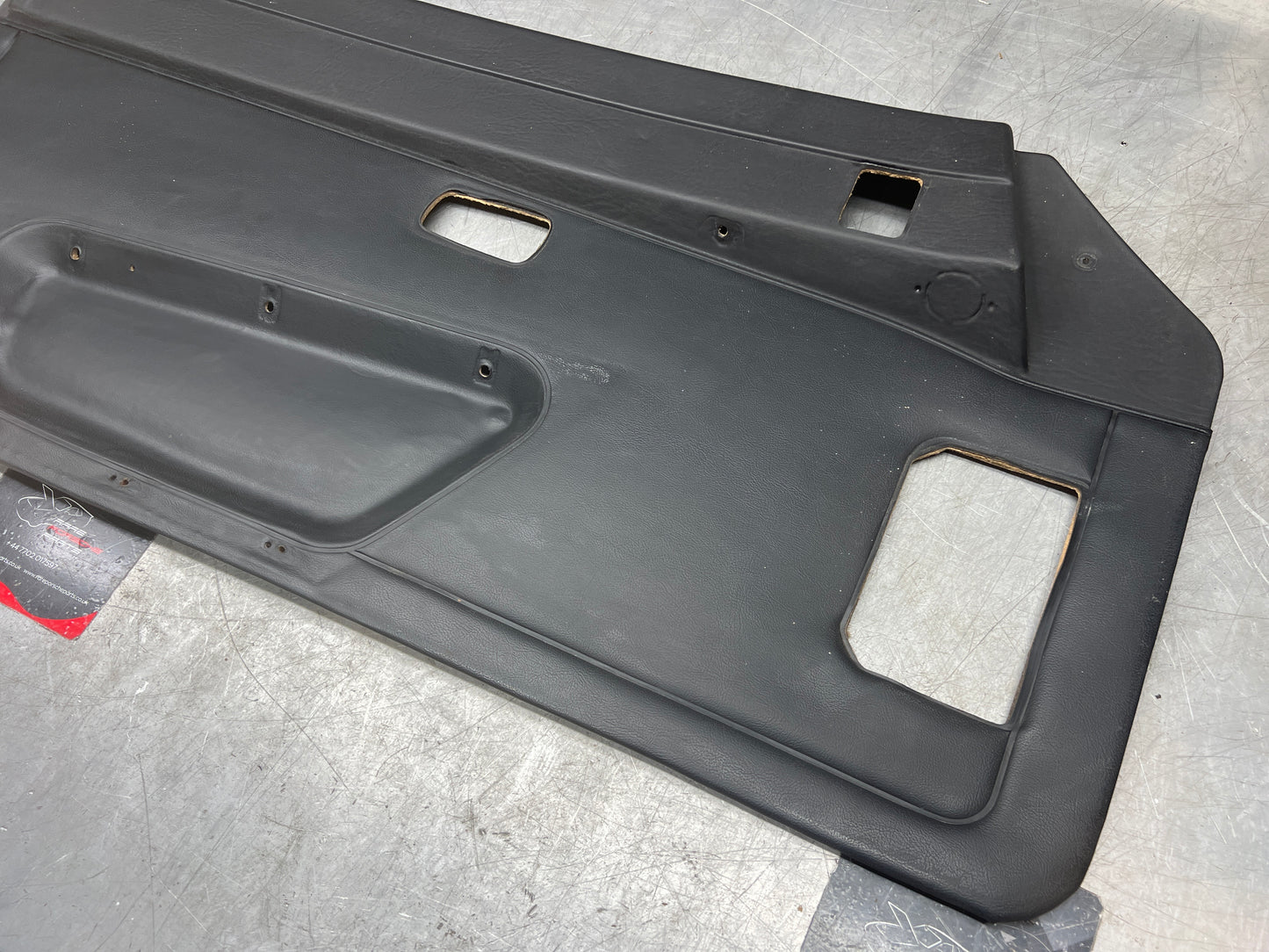 Porsche 924/944 early Porsche black door card used condition left side, Rhd, 478867011