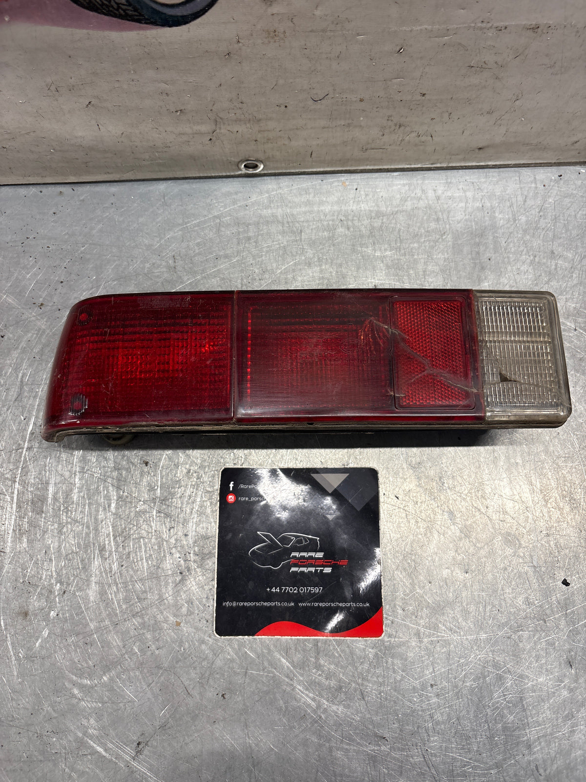 Porsche 914 left rear tail light, for spares or repair 91463140314