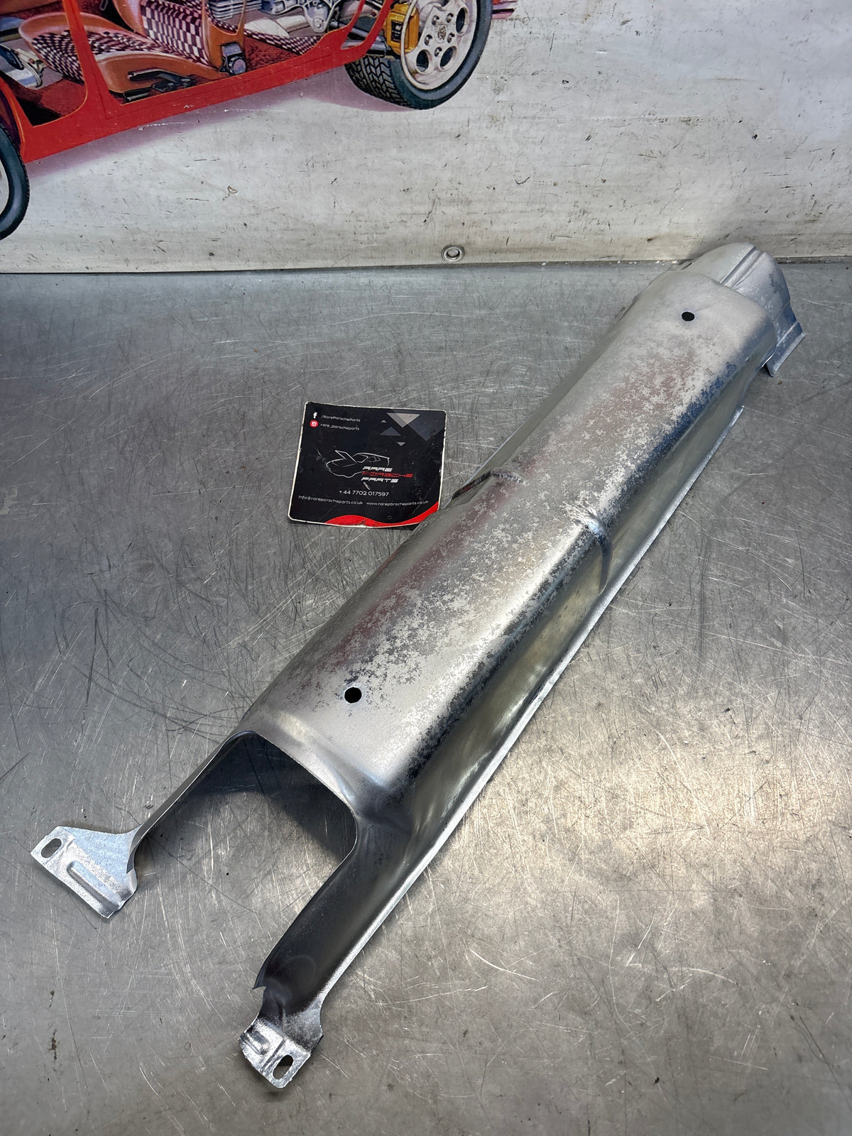 Porsche 924 (from 82) 924S 944 heat shield, middle section, 95150486900, refurbished 