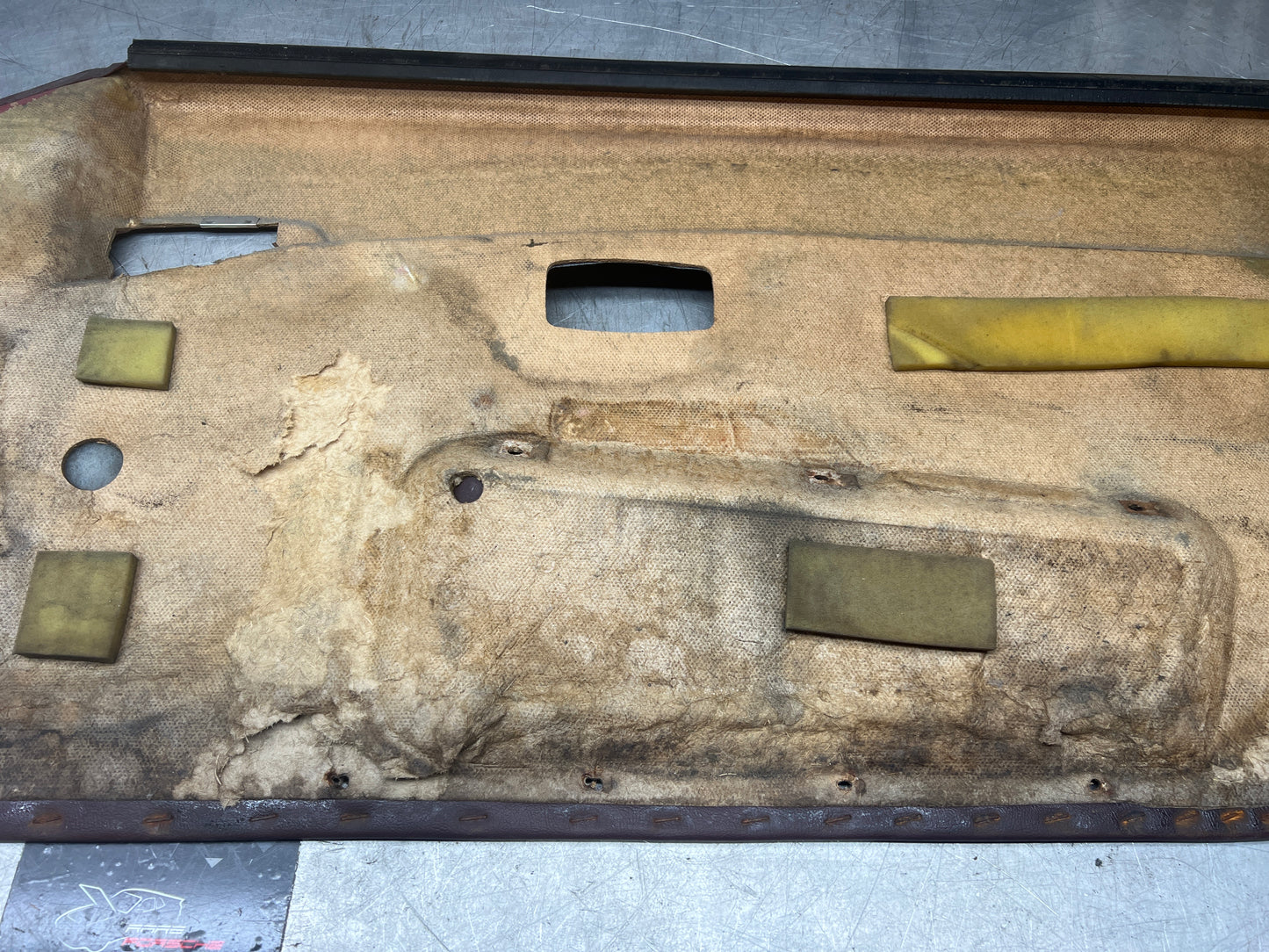 Porsche 944 left burgundy  door card for late cars from 85.5 944555017