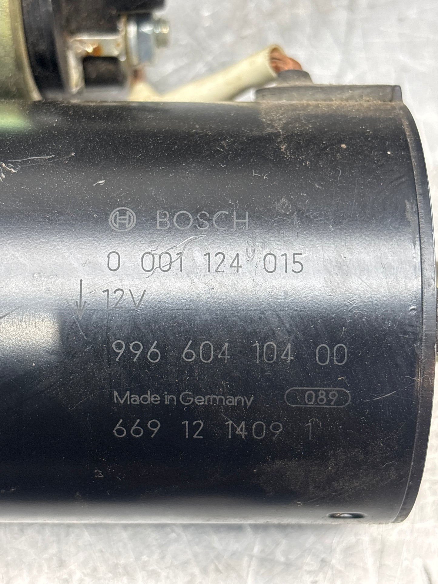 Porsche 996 997.1 986 genuine new starter motor, 99660410400