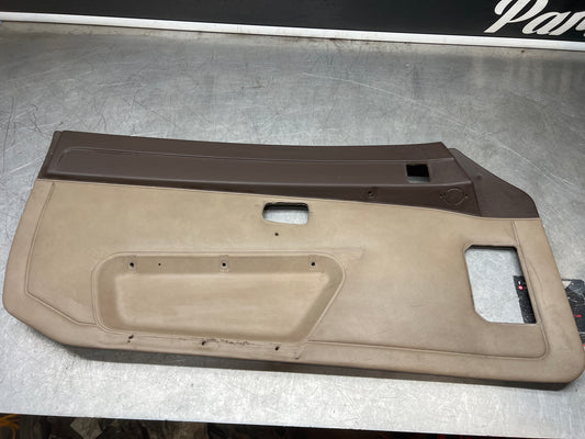 Porsche 924/944 early Porsche brown / cream door card used condition left side, Rhd, 478867011