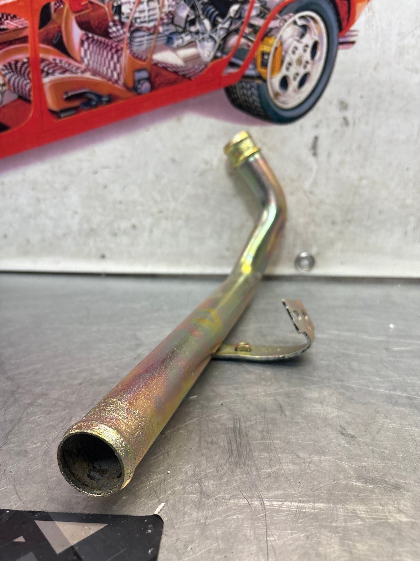 Porsche 924 turbo coolant Water tube pipe 93110605104 refurbished