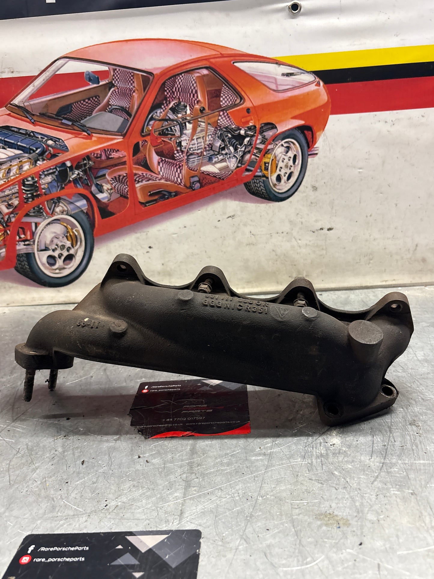 Porsche 924 Turbo exhaust manifold, used 9311115960R