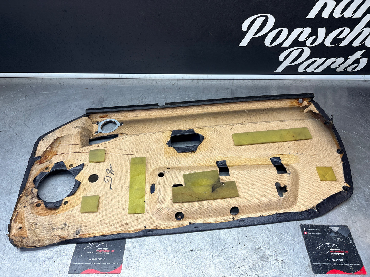 Porsche 968 left door card, used