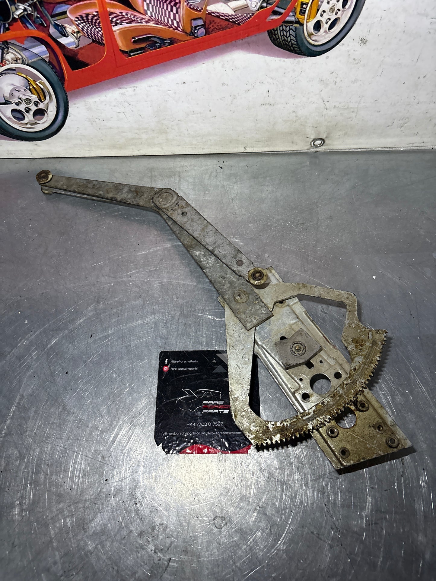 Porsche 911 930 Left window regulator, used 91154200343
