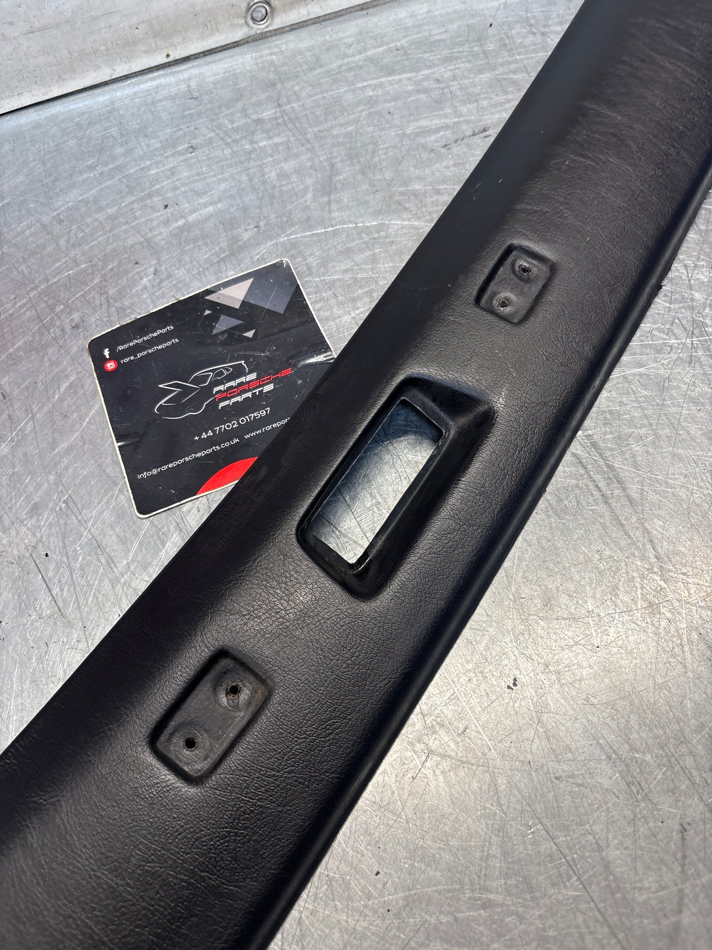 Porsche 944 / 968 front windshield panel trim, used, black 94455503700