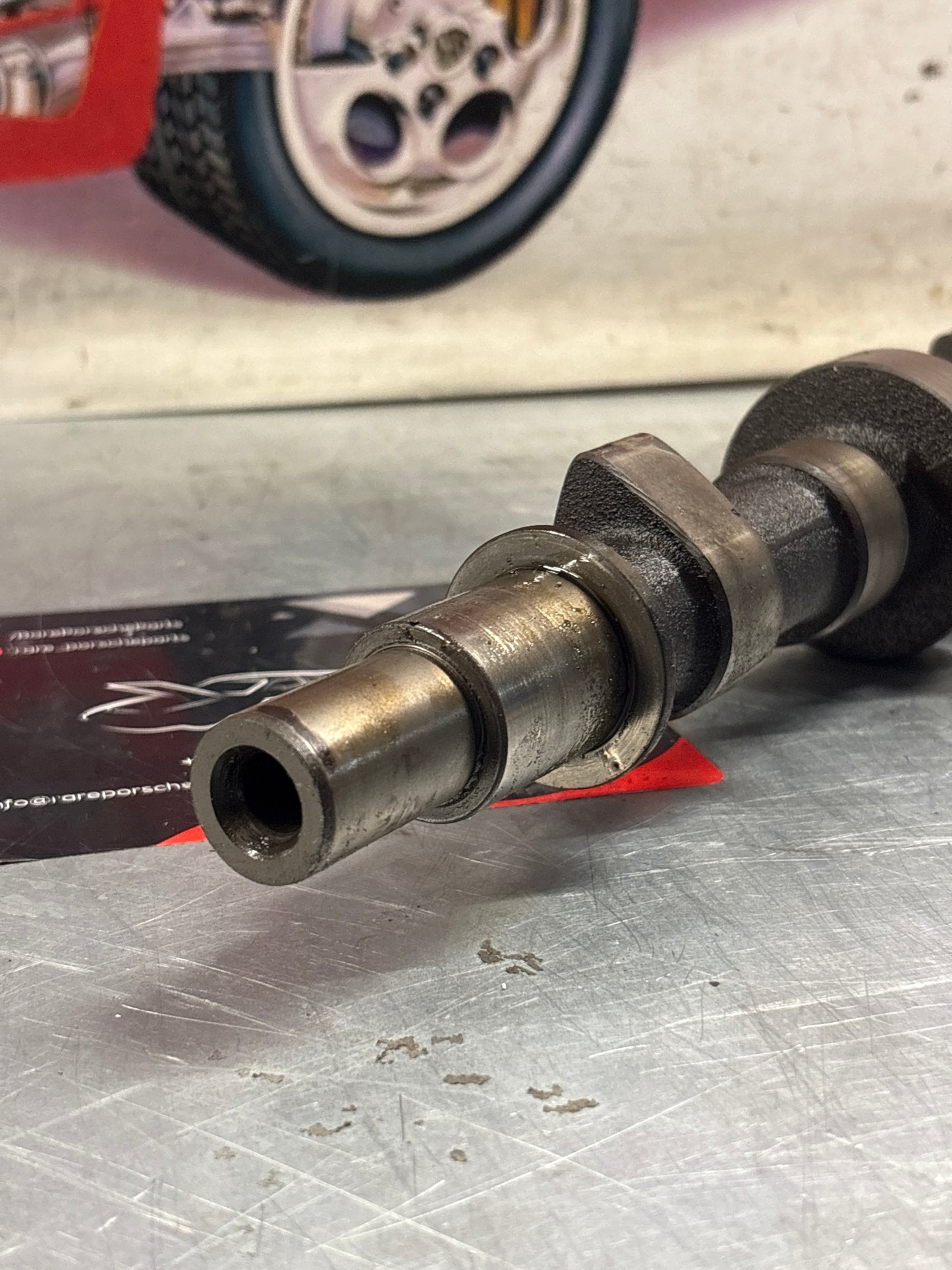 Porsche 924S 944 2.5 Cam shaft. Used. 94410515505R Part number is not visible