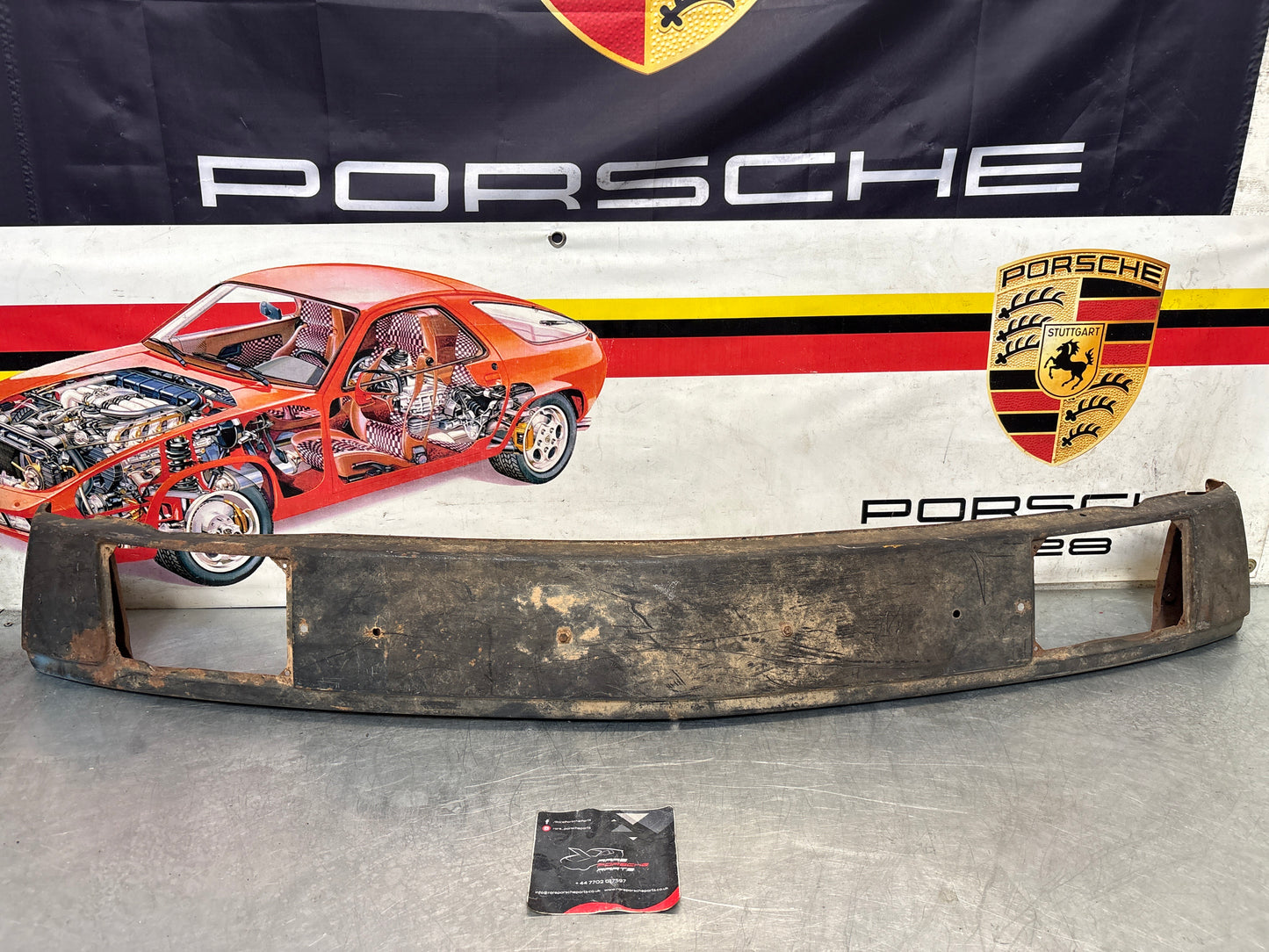Porsche 914 front bumper, used 91450591010 / 91450500910