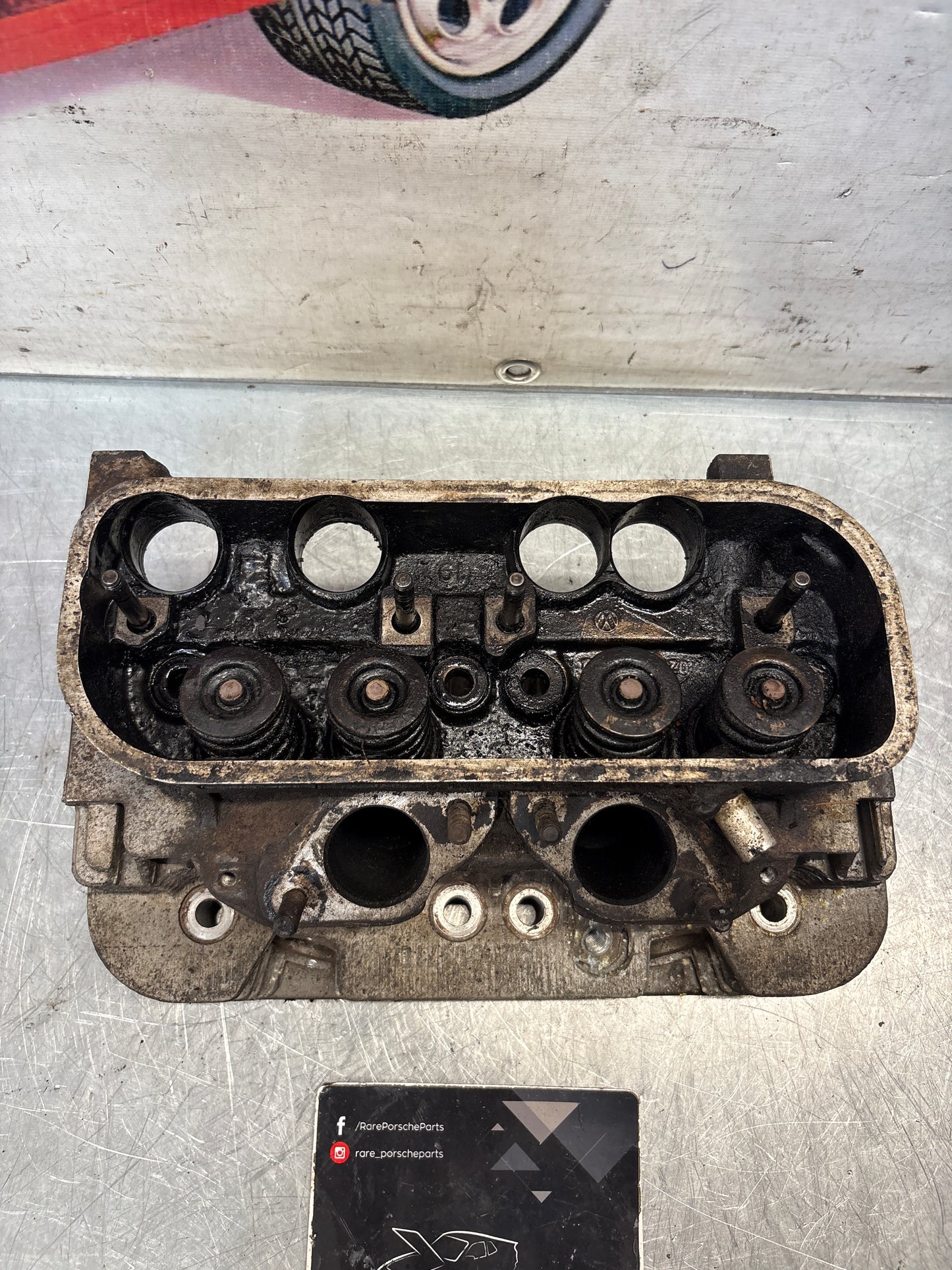 Porsche 914, cylinder head, right side, used 021101371Q