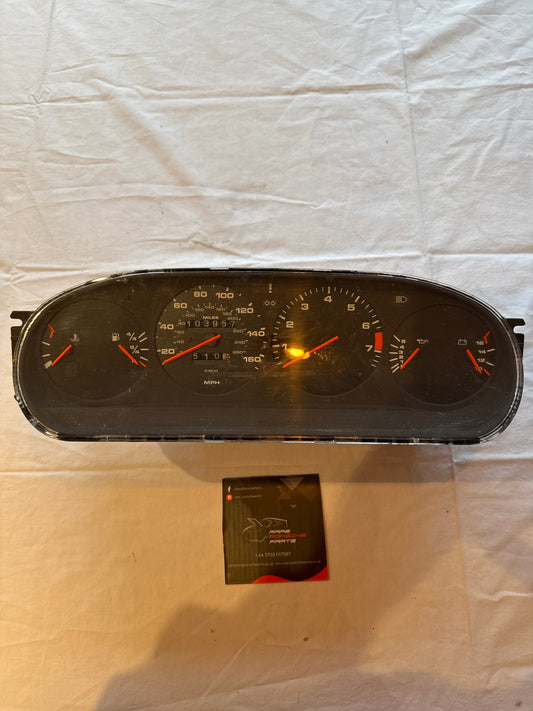 Porsche 944 dash clock binnacle pod speedometer, 94564131106 used 103957 miles plastic screen has some small scratches