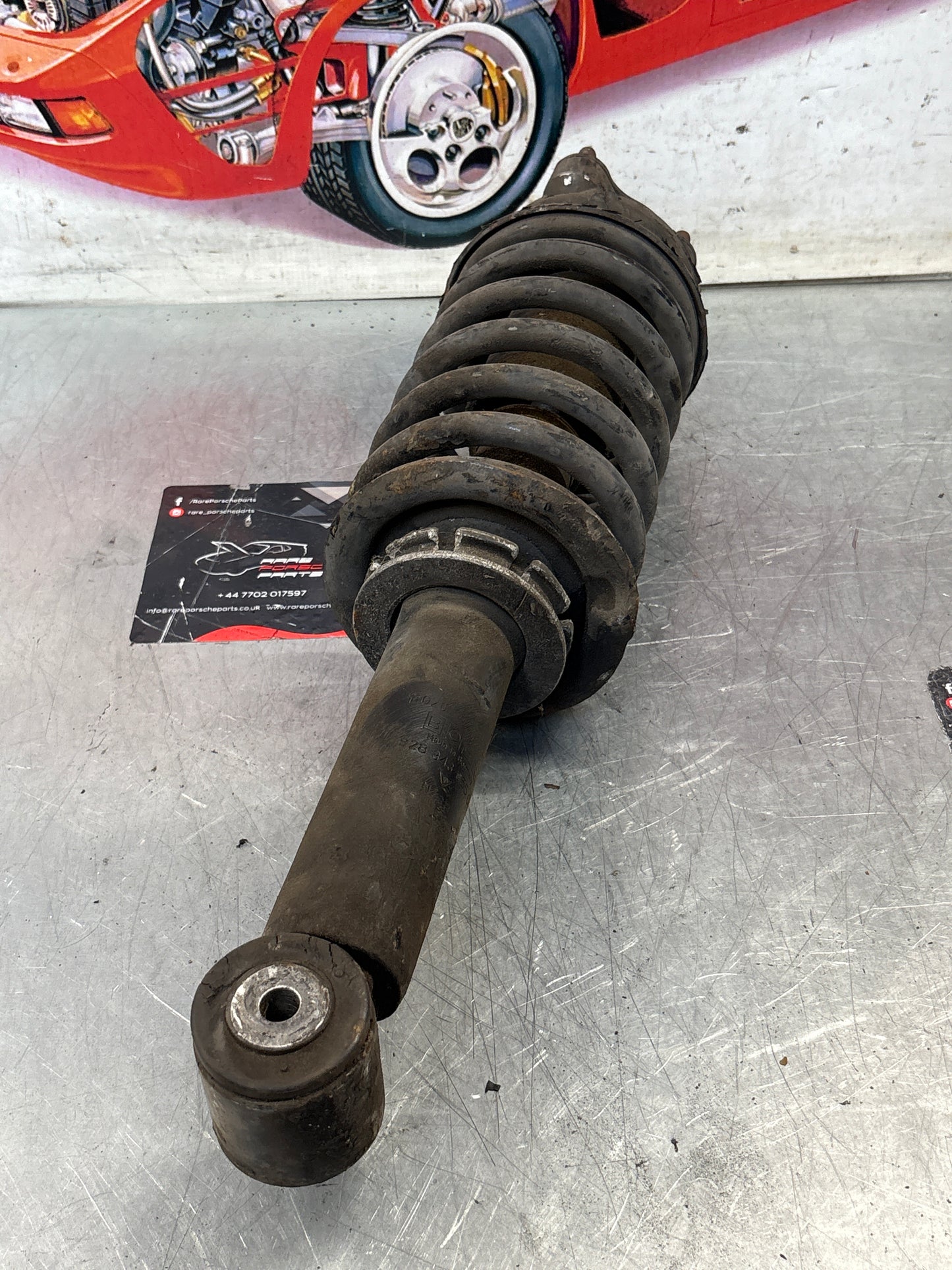 Porsche 928 front shock absorber, used 92834305504