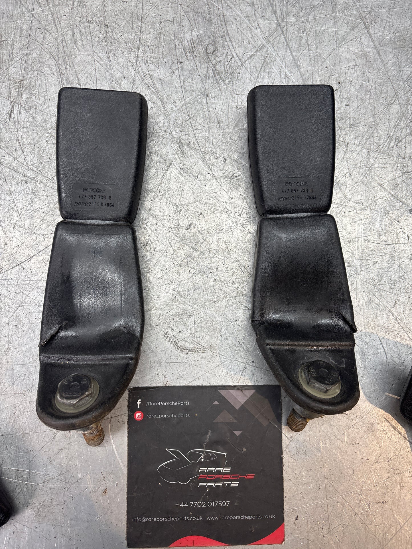 Used Porsche 924/944 rear 2 point static seat belt 477857795 used