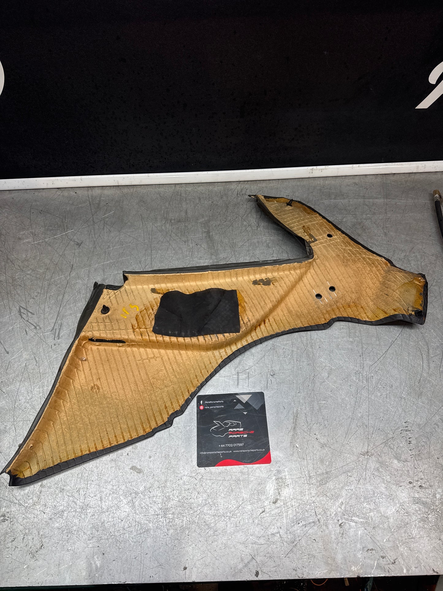 Porsche 924 / Early 944 Left Side Rear quarter panel, Black. Used. 94455502101