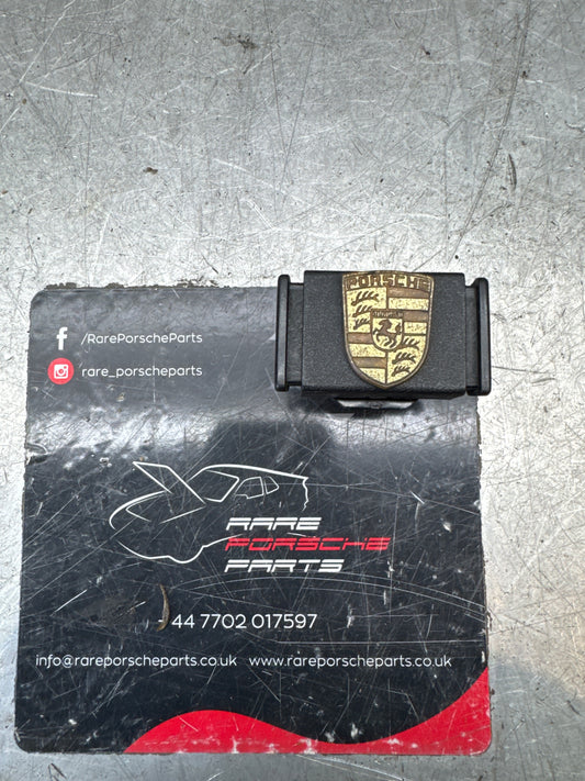 Porsche 924/944 black glove box lock with badge 477857133 used immaculate