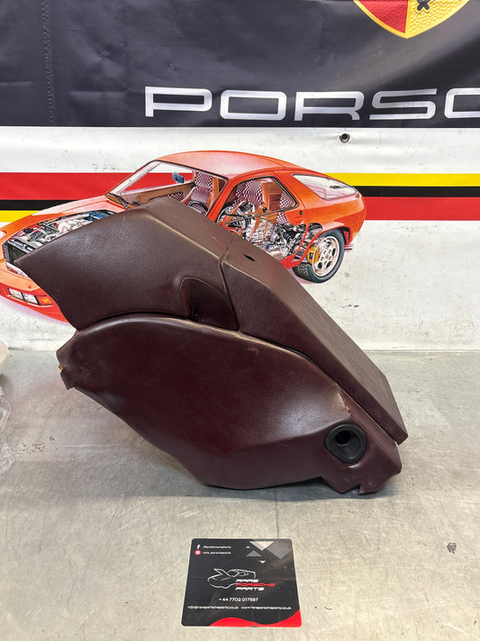 Porsche 928 S center console, rear armrest, Burgrundy, no key, and lock 92852206757 92852206150 used