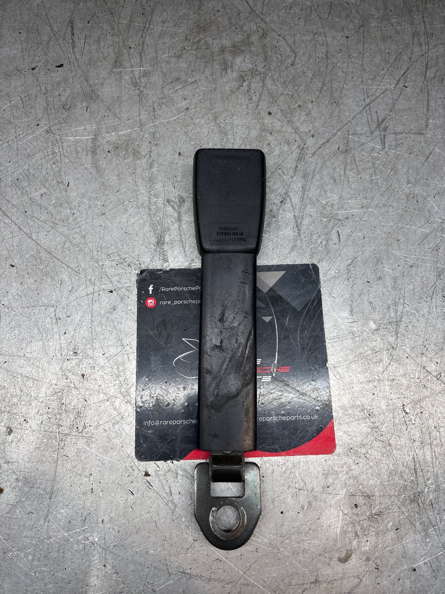 Porsche 944/928 seat belt anchor clasp retainer, buckle. 92880318312l0 used