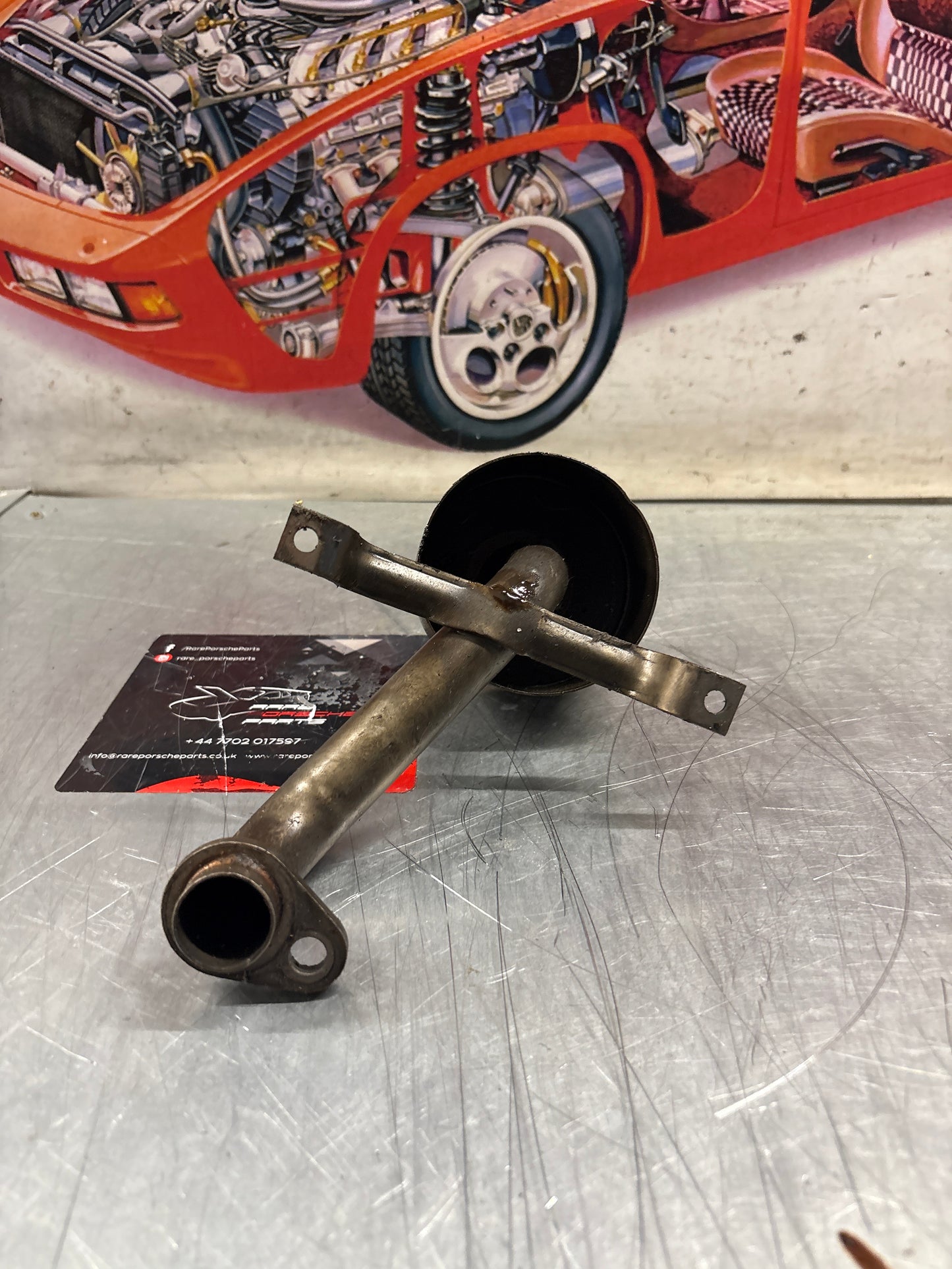 Porsche 928 Oil pump pick up tube, used 92810703206