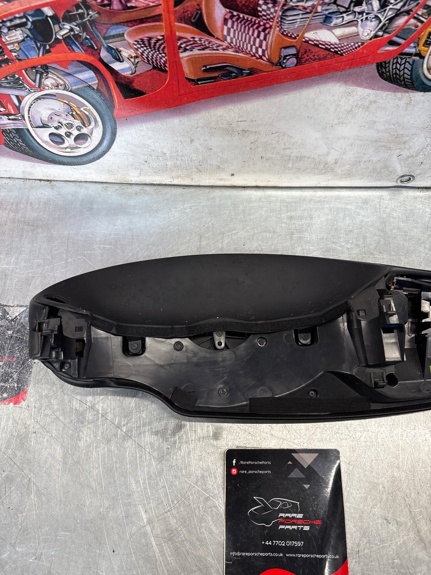 Porsche 911 996 dasboard cluster trim, used, black 99655205902