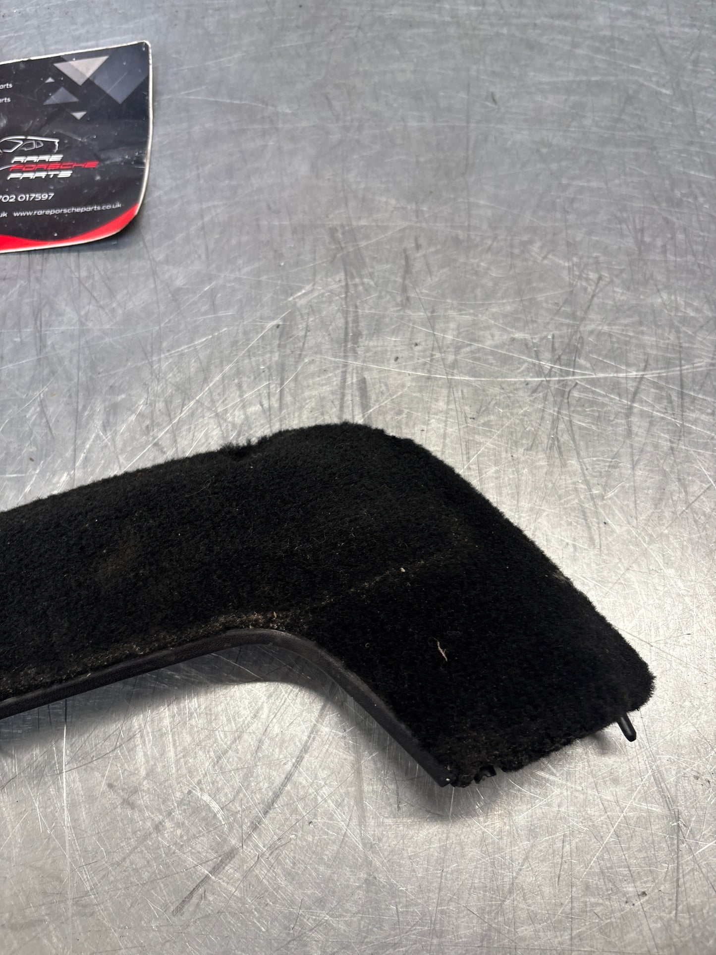 Porsche 944 Front Door Card Carpeted Lower Pocket 94455527300, black, used