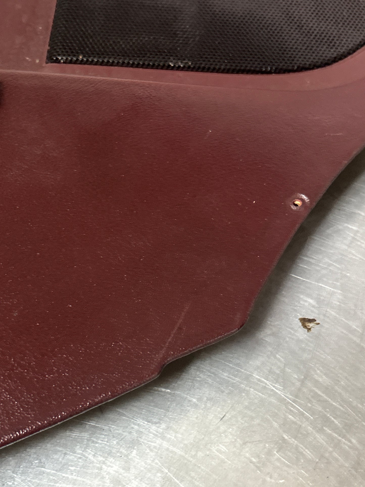 Porsche 944 Turbo S2 Burgundy rear interior C Post trims/cards with M490 sound package, used 94455502113 / 94455502213